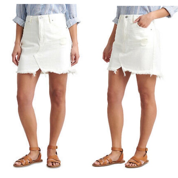 LUCKY BRAND OLD FAVORITE MINI Skirt Split front - Picture 1 of 8